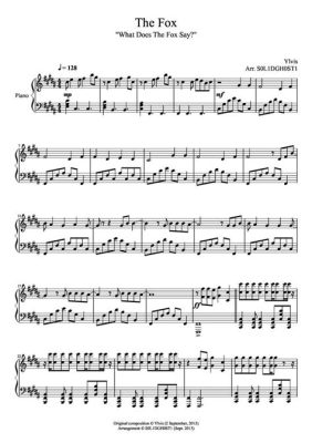 what does the fox say piano sheet music What if the fox's song had a different meaning?